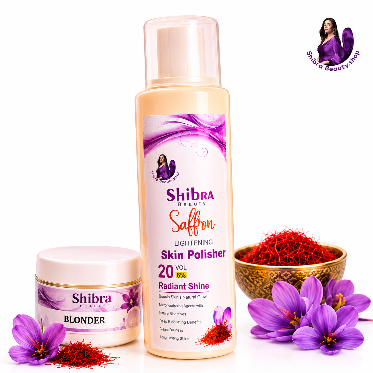 Shibra Beauty Saffron Skin Polish 20 Benefits in 1 – Glowing & Smooth Skin – 500ml