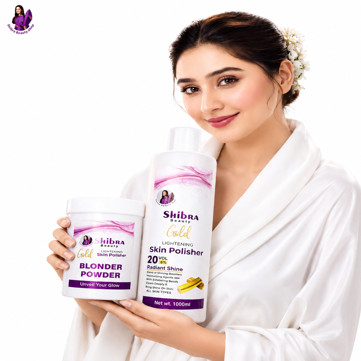 Shibra Beauty Gold Skin Polish Kit – Glow Boost