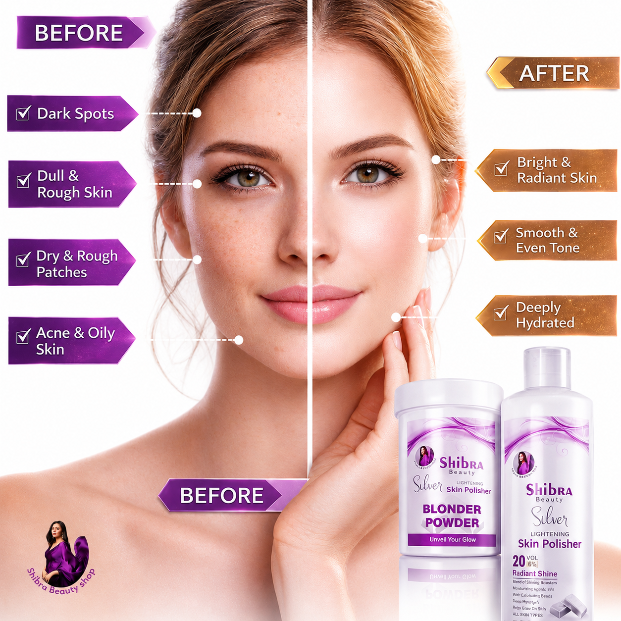 Shibra Beauty Silver Lightening Skin Polisher